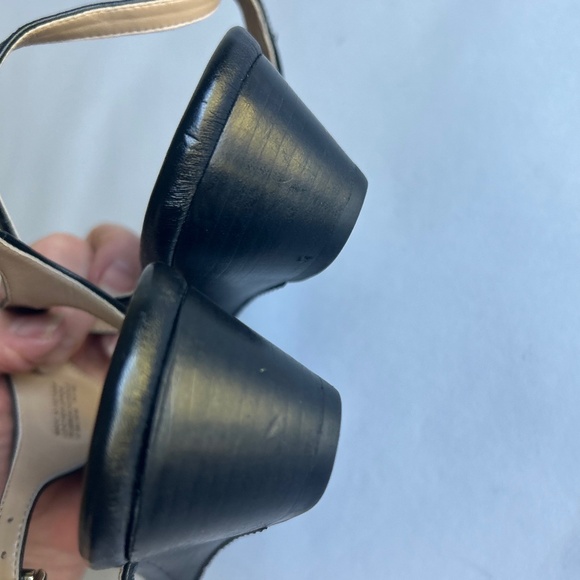 Michael Kors Black Genuine Leather Wedge Sandals size 9.5 - Picture 16 of 16